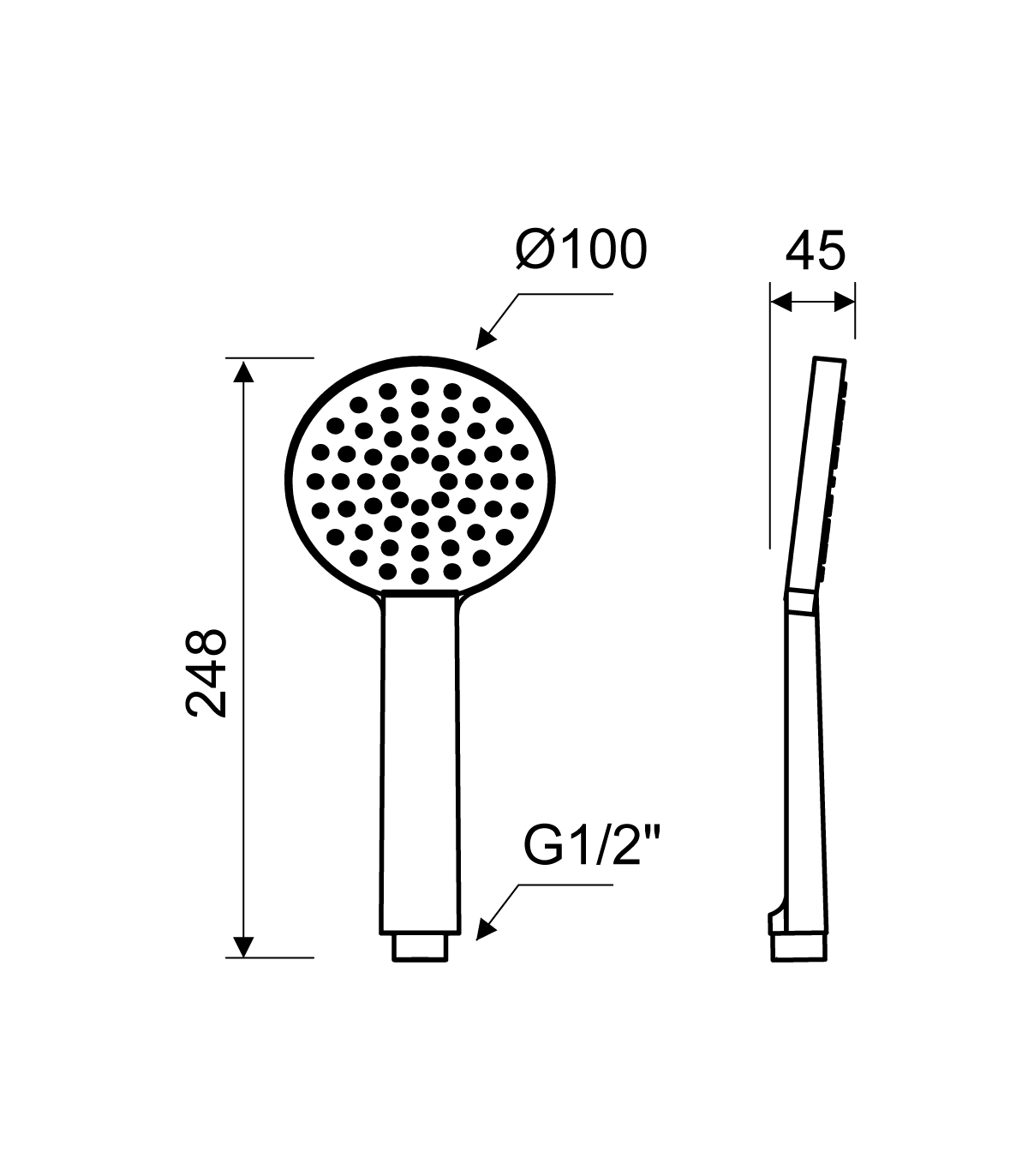 MANGO DE DUCHA CRETA