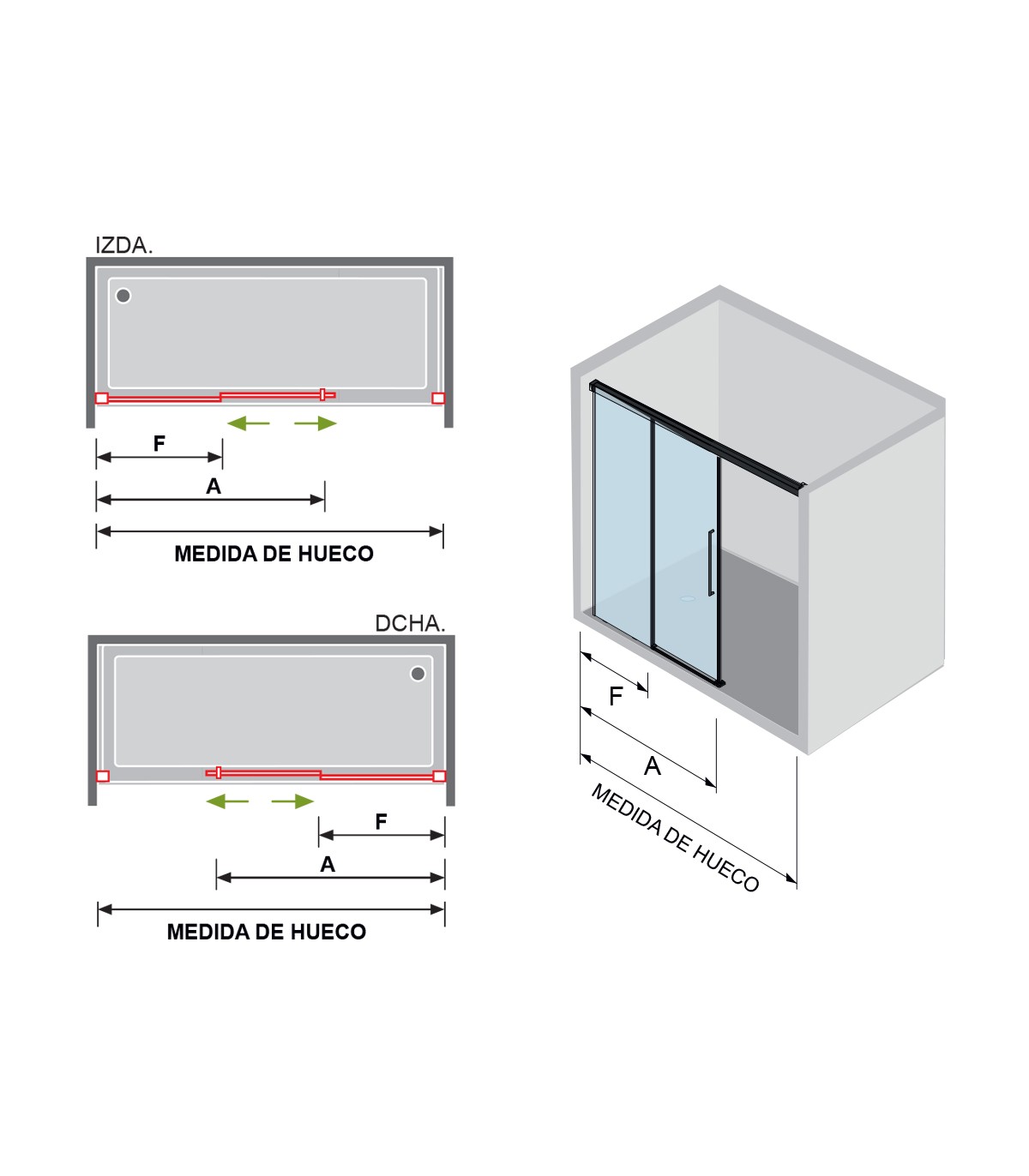 Frente de Ducha Fijo Pavía (AI118)