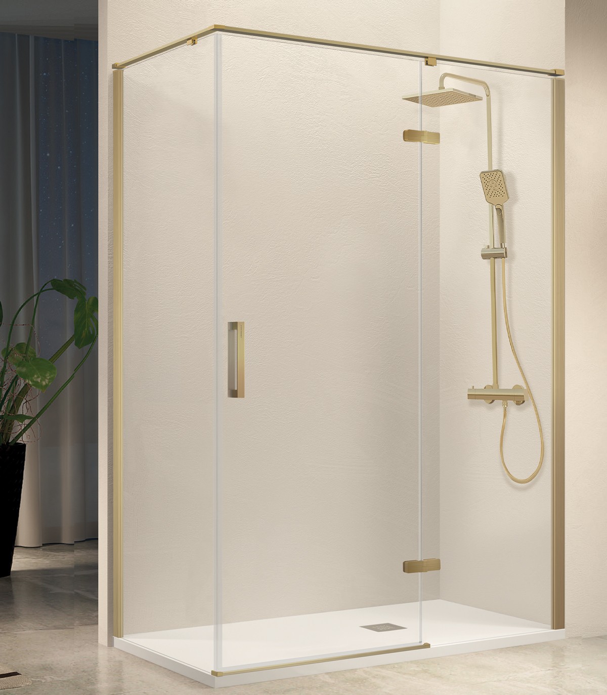 Frente de ducha Nardi abatible (NA408)