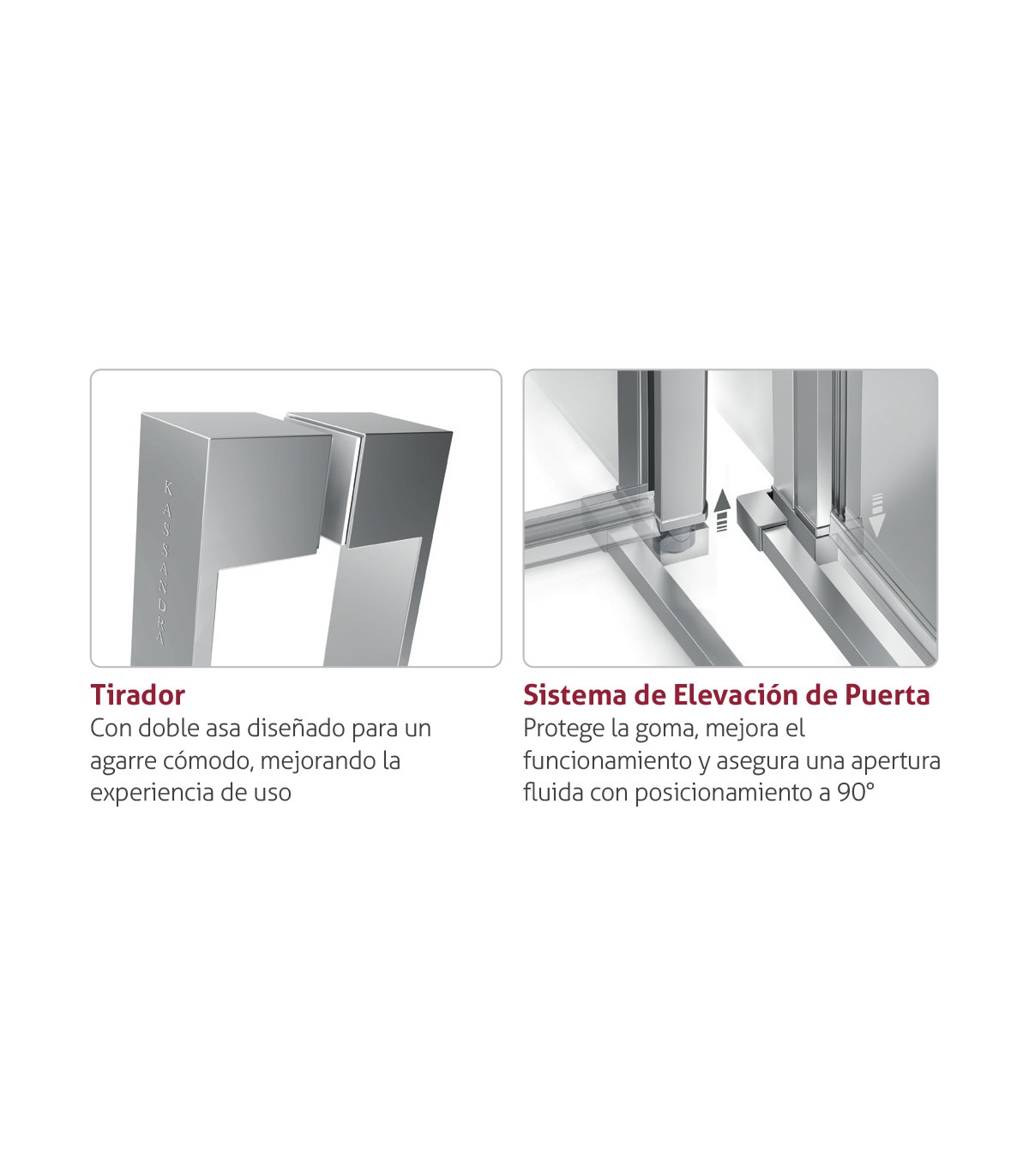 Frente de ducha Nardi abatible (NA500)