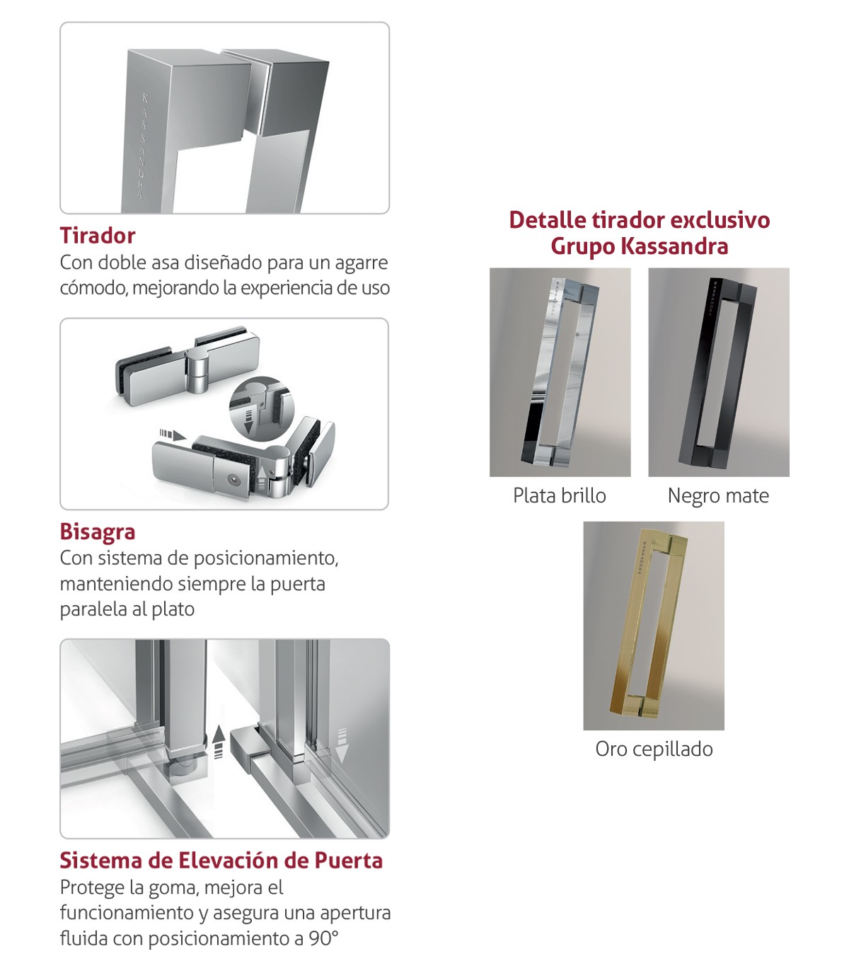 Angular de ducha Nardi plegable + abatible (NA305)