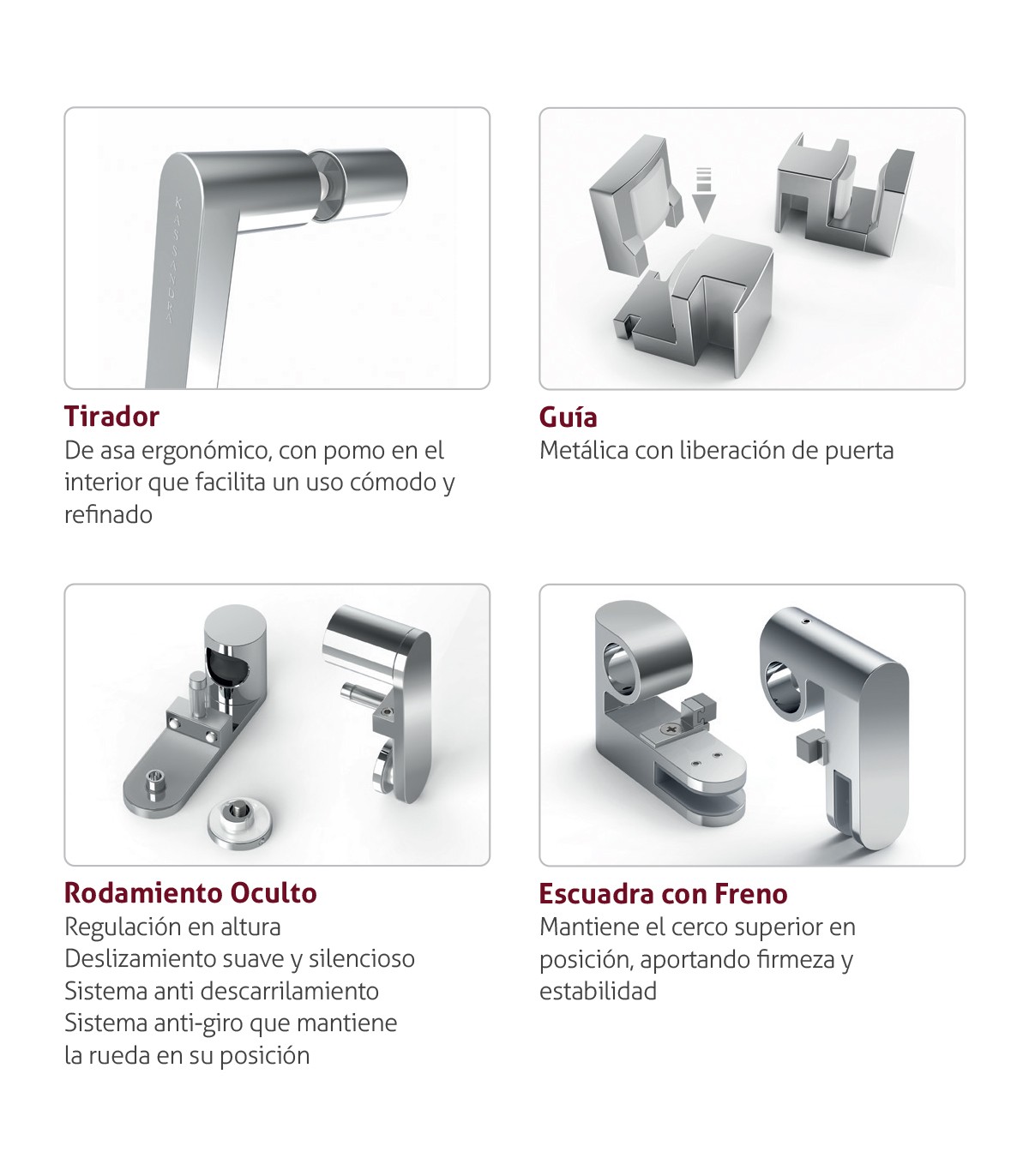 Frente de ducha Slim acero (LM102)