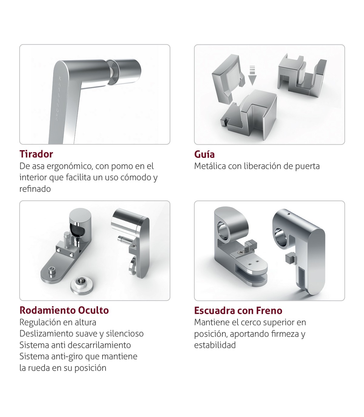 Frente de ducha Slim acero (LM100)