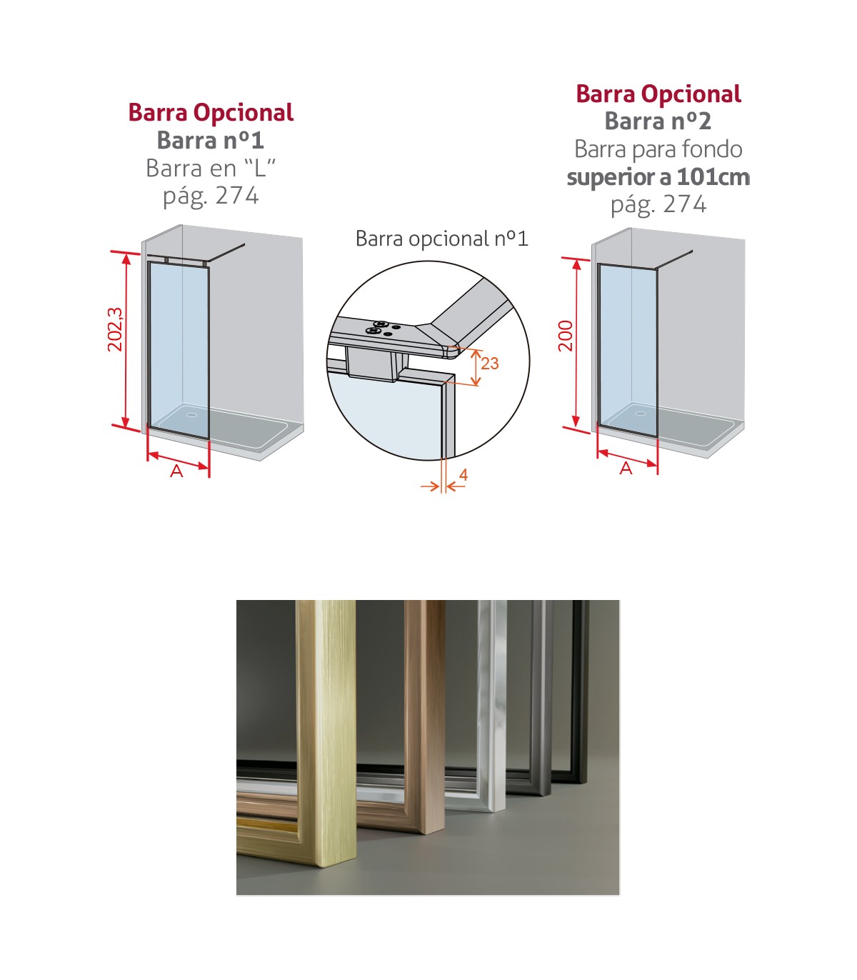 Panel fijo de ducha Fresh Arena (FA633)