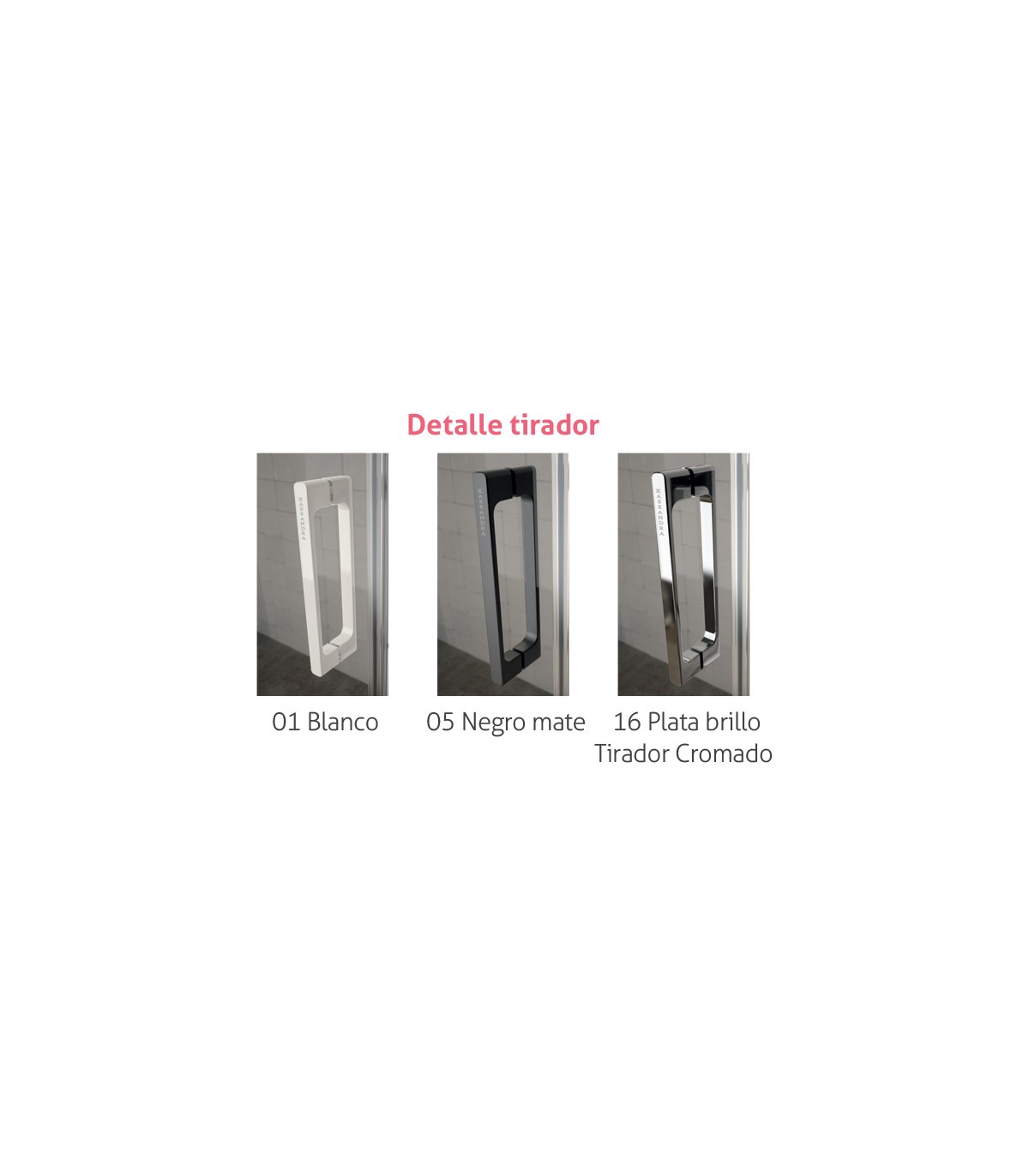 Frente de ducha fijo + puerta abatible Salónica (SA503)