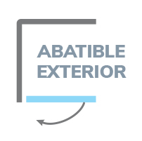 Apertura abatible exterior